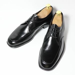 “極美品/希少品” 70s~80s FLORSHEIM（フローシャイム）Uチップシューズ US7D ブラック John Mchale / ジョン マクヘイル カナダ製 革靴