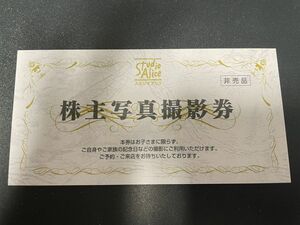 ゆうパケット送料込み　スタジオアリス　株主優待券　1枚