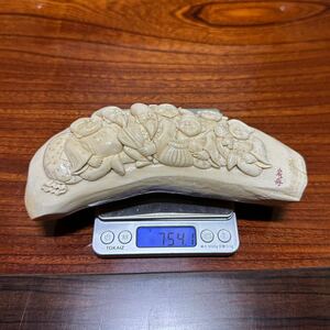 特大！【マッコウクジラの歯加工品 754.1g】抹香 鯨 クジラ 歯 牙 印材