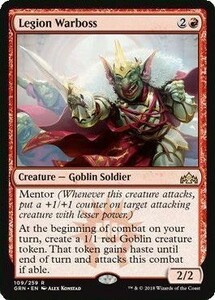 え赤 軍勢の戦親分 1枚（1枚在庫s 英 良品 GRN）/Legion Warboss（MTG /ラヴニカのギルド/Guilds of Ravnica/）