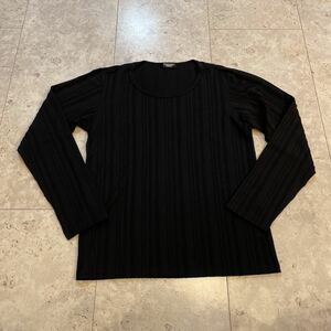 サイズフリー 良好 トルネードマート TORNADO MART長袖 カットソー ロングTシャツ 黒 ブラック 日本製