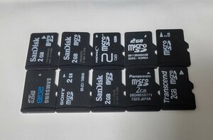 microSDカード 2GB 10枚セット マイクロメモリー ジャンク 中古