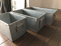 ブリキボックス 3個セット（S/M/L各1個）小物入れ レトロ 収納ボックス 雑貨 キッチン収納 入れ物 カフェ_画像4