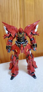 ☆定形外郵便発送 バンダイ プラモデル RG 1/144 機動戦士ガンダムユニコーン MSN‐06S シナンジュ 欠品有り 素組み ジャンク☆BANDAI