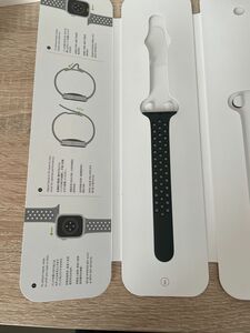 Apple Watch7 NIKE M/L ラバーベルト 純正品 ナイキ ブラック 