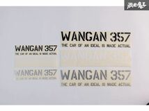 WANGAN357 ステッカー 小サイズ 銀 シルバー 1枚セット_画像1