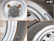 トヨタ純正 14インチ 5J 4穴 4H PCD100 ホイール 4本 155/80R14 88/86N LT タイヤ_画像6