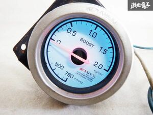 保証付 通電OK APEXi アペックス ブーストメーター ブースト BOOST TURBO 機械式 59Φ メーター 棚E4C