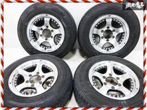 社外品 15インチ 7J +22 6穴 PCD139.7 ヨコハマ JOB RY52 195/80R15 4本 200 ハイエース キャラバン デリカ_画像1