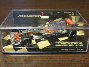 ◎ミニチャンプス『McLaren MERCEDES MP4-21／L.HAMILTON（ルイス・ハミルトン）ROLL OUT SILVERSTONE SEPT 2006 1/43