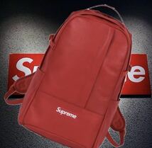 supreme Leather Backpack 22L (レザーバックパック）Red_画像1