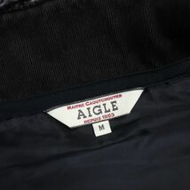 AIGLE エーグル 防風裏地フリースボアジップアップジャケット ブルゾン M メンズ_画像6