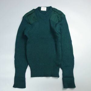 the woolly pully ウーリープーリー イギリス製 ウールコマンドセーター 40 グリーン メンズ