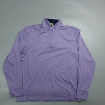 美品 ポロゴルフ ラルフローレン ストレッチ ハーフジップシャツ 紫 メンズ M ゴルフウェア_画像1