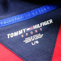美品 TOMMY HILFIGER トミーヒルフィガースポーツ ロゴ ハーフジップ スウェットシャツ メンズ L_画像7
