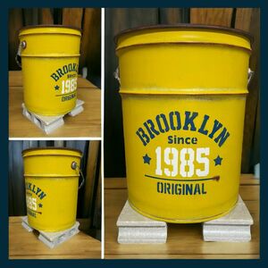リメイクペール缶 ブルックリン 1985 薪入れ 鉢入れ プランター 傘立て ゴミ箱