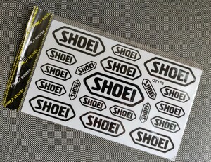 “SHOEI”Bike & Helmet Transfer Sheet Sticker□“高品質”防水+転写バイクステッカー集□color：Black■QT178×1枚：送料込み699円