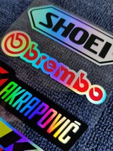 Bike & Helmet Laser Rainbow Sticker■レーザー“ホログラム”反射バイクステッカー#SHOEI#NGK●RS079/Laser×1枚：送料込み679円_画像6