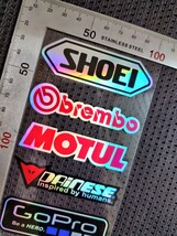Bike & Helmet Laser Rainbow Sticker□“ホログラム”レーザー反射バイクステッカー#ヨシムラ#SHOEI■RS109/Laser×1枚：送料込み699円_画像2