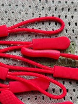 ジッパータブ-Red#ファスナー引き手#ZepperTab#Zipper Rope●color：Red■×3個セット：Special Price！送料込み249円_画像7