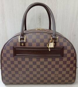 【美品】 AI鑑定済 LOUIS VUITTON ルイ・ヴィトン ダミエ N41455 ノリータ ブラウン ハンドバッグ SP0021 レディースバッグ 店舗受取可