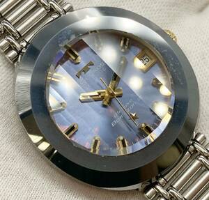 TECHNOS テクノス ボラゾン カットガラス 自動巻き アンティーク ヴィンテージ腕時計 メンズ