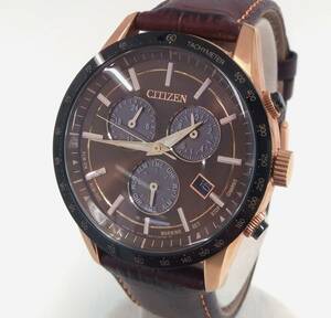 ジャンク 不動品 CITIZEN シチズン シチズンコレクション ライトインブラック 2017 BL5496-53E 電波ソーラー 腕時計 メンズ