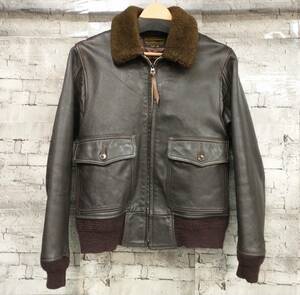 Buzz Rickson's 東洋エンタープライズ バズリクソンズ G-1 LEATHER FLIGHT JACKET フライトジャケット やぎ革 BR80145 サイズ36 ブラウン