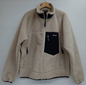 patagonia オフホワイト パタゴニア STY23056FA21 21AW クラシックレトロX リサイクルポリエステル ボアフリース アウトドア Lサイズ