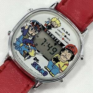 ジャンク SEIKO セイコー ALBA アルバ Y757-4000 Dr.SLUMP ドクタースランプ アラレちゃん アニメメロディ デジタル 腕時計