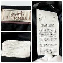 HERMES ボトムス　パンツ　スラックス　ブラック　Size：42 コットン100% ブランド服　衣料　メンズ_画像7
