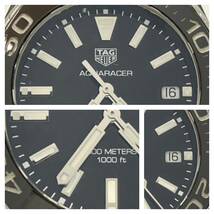 TAG HEUER タグホイヤー アクアレーサー WAY1390 クォーツ ブラック レディース 腕時計 付属品有_画像6