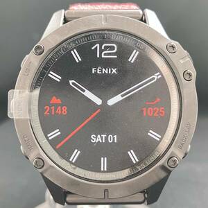 付属品有り ガーミン GARMIN FENIX 6 SAPPHIRE 010-02158-63 充電式 スマートウォッチ デジタル