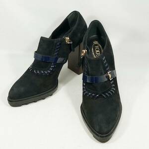 TOD'S トッズ パンプス ブーティー ブラック 37,1/2