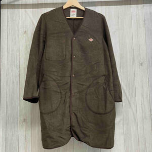 DANTON Vetements de Travail 20A-MR-001 ノーカラーフリースコート ブラウン サイズ36 ダントン