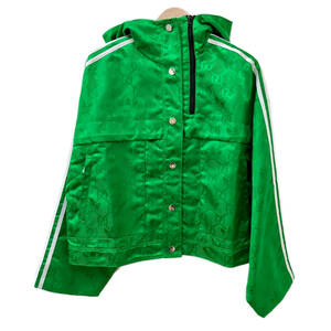 GUCCI Gucci Bomber jacket 697438 adidas×GUCCI blouson size 38 lady's green green 