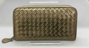 【最終価格】 BOTTEGA VENETA ボッテガ ヴェネタ 114076 VM081 2606 ラウンドファスナー長財布 財布 シャンパンゴールド