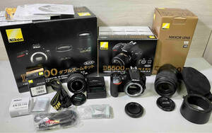 Nikon D5500 ダブルズームキット (ブラック) デジタル一眼 箱有
