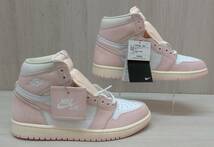 NIKE/ナイキ/スニーカー/WMNS AIR JORDAN 1 RETRO HIGH OG/FD2596-600/ホワイト×ピンク/26cm_画像5