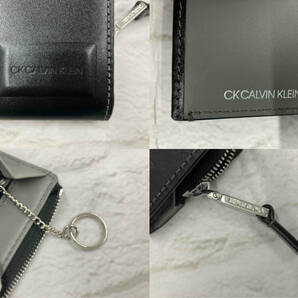 【美品】CK Calvin Klein シーケー カルバン クライン コインケース カード入れ付 小銭入れ ブラック 店舗受取可の画像5