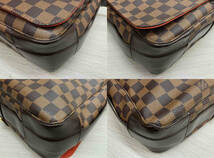 1円スタート LOUIS VUITTON ダミエ エベヌ バスティーユ ショルダー メッセンジャー バッグ N45258 約W38×H31×D12 cm_画像7