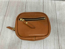 HERZ LATHER BELT POUCH BROWN ヘルツ レザー ポーチ ブラウン_画像1
