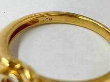 K18 750 ゴールド カラーストーン リング 指輪 3.2g #12_画像6