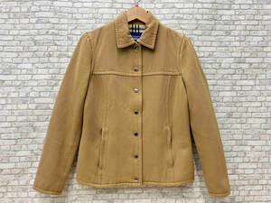 BURBERRY BLUE LABEL バーバリーブルーレーベル ステンカラージャケット FCF32-514 裏バーバリーチェック レディース 38 キャメル ベージュ