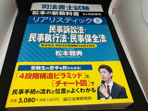 司法書士試験 リアリスティック 民事訴訟法・民事執行法・民事保全法 民法改正・令和元年民事執行法改正対応(8) 松本雅典