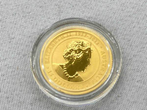 K24 エリザベス女王II 1952-2022 15DOLLARS オーストラリア カンガルー コイン 金貨 1/10oz 3.1g ケース込み4.1g