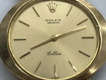 ジャンク 【動作品 ジャンク】ROLEX ロレックス CELLINI チェリーニ 3758 手巻き 金無垢 腕時計_画像2