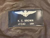 60s U.S.NAVY G-1 FLIGHT JACKET BROWN フライトジャケット ブラウン サイズ48 店舗受取可_画像5