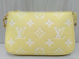 ルイヴィトン　LOUIS VUITTON／モノグラム・アンプラント ミニポシェット・アクセソワール 黄色　鑑定書付　M46129　機番無し