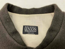 ★ HACKNEY UNION WORKHOUSE ハックユニオン ワークハウス ウールベスト ベスト イギリス製 ポケット多数 サイズ40 L ブラウン 冬_画像6